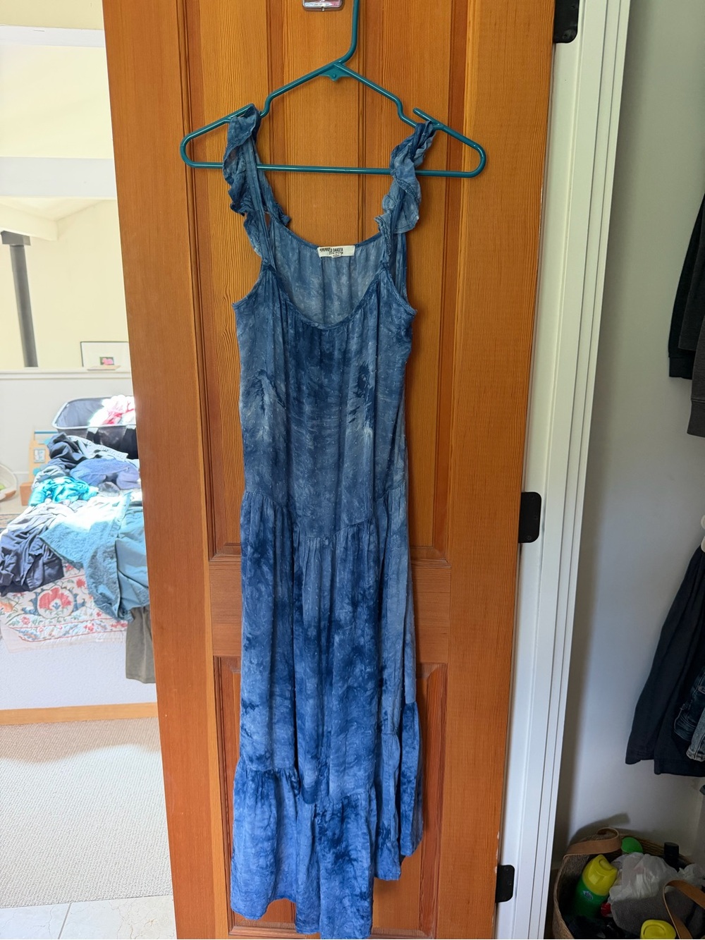 Steve Madden Blue Tie-Dye maxi dress